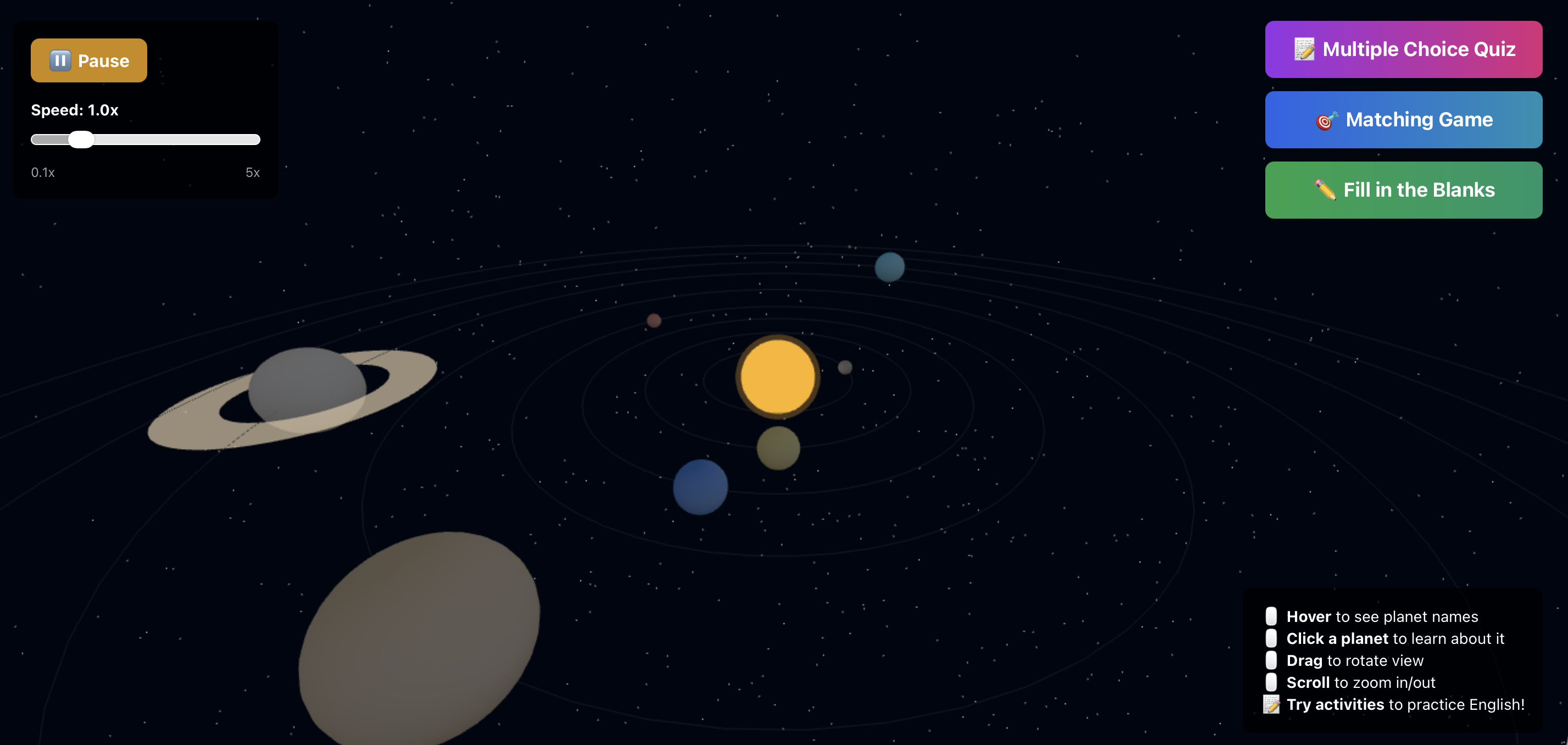 Solar System Screenshot 1
